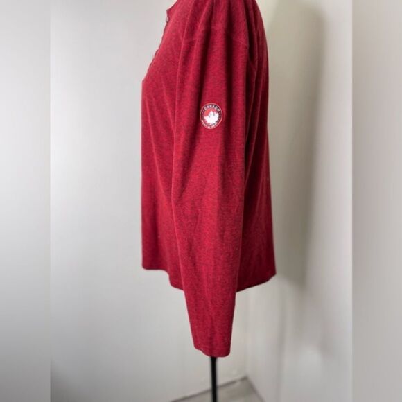 Canada Weather Gear long sleeve comfy shirt Henley style w/ buttons EUC - Picture 3 of 7